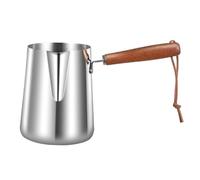 YIXANNX Cafetera turca moderna con mango largo, diseñada para preparar café en casa o en cafeterías, espumar leche, preparar té y derretir chocolate, 1000 ml