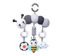 YIXANNX Campanas de cuna Natural Voice Cots para niños, estimulación mediante sonajeros y carrusel para garantizar un tiempo de juego atractivo para niños 0 a 12 meses, Gusano, 36 x 26 cm