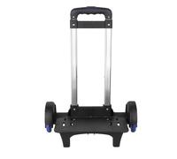 YIXANNX Carretilla de mano plegable de viaje con asa telescópica para facilitar el transporte y transporte portátil. Carrito mensajero para compras, oficina, escalador , Negro