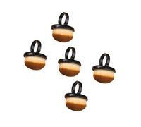 YIXANNX Cepillos de limpieza con hebilla, esenciales para quitar el polvo de las uñas manera eficaz, cepillos para uñas con forma anillo, cepillo limpieza, cepillo mango corto, Negro, 4.5 x 3.5 cm