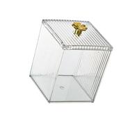 YIXANNX Contenedor para Bolas de algodón y hisopos con Tapa, Organizador práctico y Duradero, 1 cuadrícula, 13.5x8.8x9.8 cm