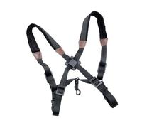 YIXANNX Correa de saxofón Soporte trasero Manos libres Diseño plegable ajustable Arnés Cinturón Hebilla profesional Suavidad Cuerdas de hombro