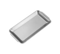 YIXANNX Deleite a sus invitados con un rectangular decorativo,Plata,22x11cm