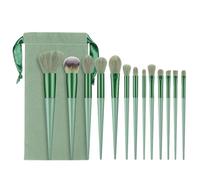 YIXANNX Destacan el juego de brochas de belleza vibrante y elegante Las cerdas los amantes del maquillaje son suaves y cómodas para la piel Juego completo pintura, verde matcha