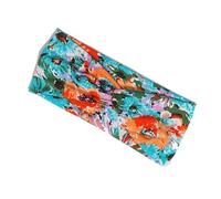 YIXANNX Diadema de ganchillo Estampado de leopardo Deportes Accesorios para el peinado del cabello para deportes, Estampado flores 1