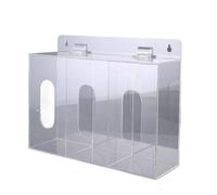 YIXANNX Dispensadores de laboratorio, soporte para caja de guantes para almacenamiento de mascarillas, dispensador de guantes acrílico, soporte para caja, do