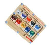 YIXANNX Diversión para Contar y Combinar con Tablero magnético de Color, Juguete Educativo para niños, Juego de para Madera sin Rebabas, fácil Agarre, Inodoro