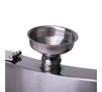 YIXANNX Embudo de acero inoxidable para verter sin derrames, mini método de transferencia. El embudo acero inoxidable es una petaca. Con un tamaño pequeño.