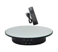 YIXANNX Expositor giratorio motorizado con rotación de 360°, video en Para vivo, para joyería y productos. Soporte eléctrico motorizado para modelos de, negro
