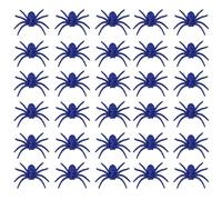 YIXANNX Fiesta de Halloween Araña brillante Arañas con purpurina más divertido Decoración arácnida para celebraciones extravagantes Fino intermitente, azul