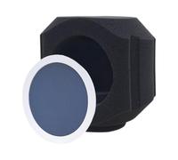 YIXANNX Funda de micrófono ligera para cabina vocal. Filtra eficazmente el ruido ambiental y captura voces humanas puras. Aislamiento de estudio para interiores y exteriores, Azul