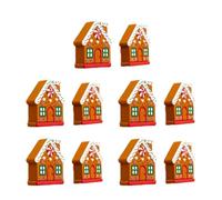 YIXANNX Fundas de silicona para botones con forma de casa de jengibre. Ideales para decorar tu atuendo navideño. Ideales para decorar tu hogar con temática