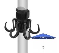 YIXANNX Gancho para sombrilla de playa para vacaciones: fácil acceso a artículos esenciales para la cámara, accesorios esenciales para la playa para el soporte de sombrilla vacaciones