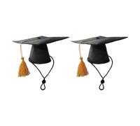 YIXANNX Gorro de graduación para Perros, Ropa cómoda, fácil de Limpiar, Elegante, con borlas, Regalos, 2 Pack/Lote