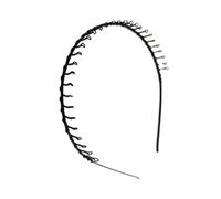 YIXANNX Hair Hoop Metal Grosor ondulado Suministros universales para el cabello Estilo simple Flexible Buenos regalos Equipo deportivo para hombres Mujeres, Dentición