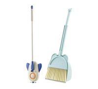 YIXANNX Juego de herramientas de entrenamiento básico para niños. Juego de escoba y recogedor compacto y ligero. Las cerdas son suaves y delicadas. Escoba y