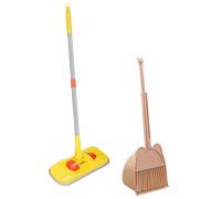 YIXANNX Juego de Limpieza para el hogar con Escoba para niños pequeños Fomenta la participación de los niños en Las tareas del hogar Mediante experiencias lúdicas Juego Limpieza para, Amarillo