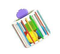 YIXANNX Juguete clasificador de Forma de bebé, Bloque Cubo sensorial, Juguete Color, Bloque Educativo cognitivo a Juego, niño, cumpleaños, Navidad, Tipo 2