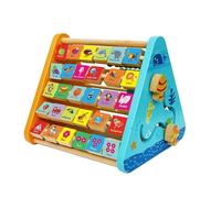 YIXANNX Juguete de Aprendizaje de matemáticas, reconocimiento del Alfabeto, Cuentas para Contar para educación temprana, Juguete Educativo Aprendizaje para Madera Respetuoso con la Piel