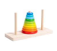 YIXANNX Juguete Educativo para el Desarrollo cognitivo de los niños, Juguetes de Entrenamiento Mental para Madera con Concepto básico Colores, 10 Capas Color