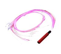 YIXANNX Látigo de luz LED Carnival Vibes para espectáculos de luces y Raves actuaciones navideñas látigo fibra óptica Led Festival luces, mango rojo
