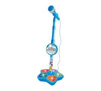 YIXANNX Luces de Escenario de Colores en la Base la máquina parpadearán. ¡Diversión asegurada para niños! Máquina música con Luces Escenario Intermitentes. Micrófono Juguete con , Azul , 100 x 21 cm