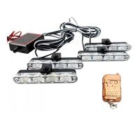 YIXANNX Luces LED para automóviles para automóviles 4 barras de luces estroboscópicas incluidas Fácil instalación Auto ABS 000 horas. Conveniente 6. Es simple