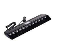 YIXANNX Luz de policía roja/azul superbrillante de 12 LED para coche, camión, quitanieves, PC roja/azul, LED rojo/estroboscópico, advertencia ambulancia 12V, rojo