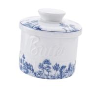 YIXANNX Mantequera francesa elegante con tapa que mantiene la mantequilla fresca, frescura óptima, de cerámica, decoración de cocina, cerámica para untar fresco