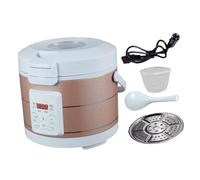 YIXANNX Mini olla arrocera de viaje de 3 litros para vehículo. Calentamiento rápido. Entrega arroz y sopas calientes al instante con control inteligente por microcomputadora. Cocina viaje con