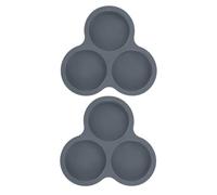 YIXANNX Moldes de silicona para hueveras, bandejas para hornear resistentes al calor, seguros para cocinar en freidora de aire, presentación en todo momento, moldes de silicona, gris