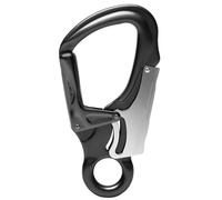 YIXANNX Mosquetón de Seguridad Equipo de Escalada Profesional en Forma D Accesorios Bloqueo Hebilla Protectora para Escalada en Roca, Negro