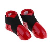YIXANNX Niños Taekwondo Foot Guard Karate Parring Foot Gear Parring Zapatos Comodidad y Soporte inigualables, Rojo, Metro