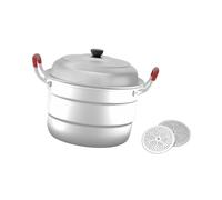 YIXANNX Olla de vapor de 2 niveles para cocinar al vapor diversos alimentos simultáneamente con funciones fáciles usar en el hogar, vaporera gran capacidad y espesada.