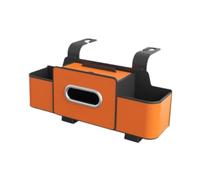 YIXANNX Organizador de Respaldo de Asiento de automóvil Caja de pañuelos Premium de fácil instalación Mantiene ordenados los vehículos organizados Resistente al Desgaste, Naranja, 8.5 x 32.5 cm