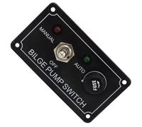 YIXANNX Panel de interruptor de bomba ABS, interruptor basculante Rv, apagado Manual, bomba sentina, palanca para barco, ATV, sentina, basculante