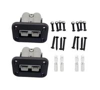 YIXANNX Paquete de 2 retardantes de llama para Base enchufe vehículo Anderson 50A 600V enchufe corriente adecuado para Anderson ABS , par gris