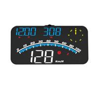 YIXANNX PC ABS Car Head Up Display Digital Universal Rectangular Alarmas de Exceso de Velocidad Accesorios para velocímetro vehículos automotrices