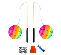 YIXANNX Pelota de Lanzamiento Manual, Ideal para Practicar Swing, Tenis, Gimnasia, Habilidades y coordinación. Longitud: 45 cm (17,72 Pulgadas). También se Puede Usar Tetherball Deportivo,