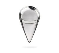 YIXANNX Placa de joyería de acero inoxidable Bandeja almacenamiento cosméticos Snack Fruit Cake Decoración Organizador Dormitorio, Plata