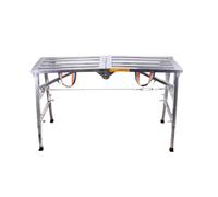 YIXANNX Plataforma de andamio Resistente, Plegable, de Altura Ajustable, para proyectos Bricolaje en el hogar, portátil, con Taburete Ajustable para Pintar Paneles Yeso,