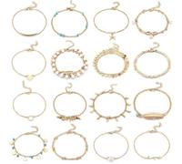 YIXANNX Pulseras de Tobillo Cuentas de arroz Playa Tobilleras Creativas Cadenas Delicadas Joyas para el Cuerpo Que no destiñen Tobilleras exquisitas para Mujeres, Tipo 6