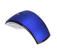 YIXANNX Ratón Plegable inalámbrico para Videojuegos, Repuesto de Trabajo, portátil, ARC, Externo, portátil, de Viaje, PC y, Azul