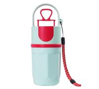 YIXANNX Recipiente Compacto de 6 Garras para excrementos, Resistente al Desgaste y a la corrosión, con Pinzas portátiles para Mascotas, Apto para Todo Tipo de Mascotas, Azul-Rojo