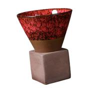 YIXANNX Tazas de té japonesas contemporáneas, taza de,Rojo,11x9.3x9.3 cm