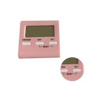 YIXANNX Temporizador de cocina digital Pantalla grande LCD Cuenta regresiva Horno Cronómetro Huevos cocidos Reloj despertador Hornear Juego deportivo, Rosa
