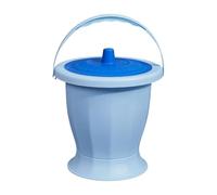 YIXANNX Urinario con cubo para orinar, excelente solución para pacientes mayores durante la noche. Urinario con cubo para orinar, de cabecera con tapas para , Azul Con Anillo