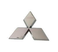 YIXIEDING Capilla Parrilla Delantera para Mitsubishi L200 2018 2019 2020 2021 2022 2023 2024 2025, Emblema para el Delantero, el capó, Emblema de Insignia de Coche, Etiqueta Engomada, Repuesto,Silver