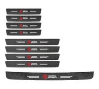 YIXIEDING Protección Completa para MG ZS EV 2021 2022 2023 2024 2025, 9 Piezas Fibra Carbono Alta Resistencia, Protege Umbrales y Bordes de Puertas contra Rayas,Black