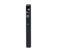 yixinzi-2024 Cenicero de pie Columna de Cenizas de pie con Cerradura, Pasillo, Acero Inoxidable, esmaltado al Horno, colección de Colillas de Cigarrillos para Cigarrillos
